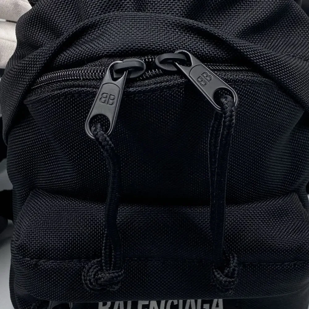 Balenciaga Black Nylon Mini Backpack Bag